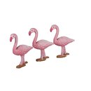 Miniatur Flamingo aus Polyresin, 4x1,7x6,3cm, Beutel 3...