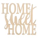 Holzschrift "Home sweet Home"  natur,...