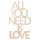 Holzschr. "All you need is love" FSC100%, natur, 12,4x21,8x0,4cm, Beutel 1Stück