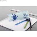Turnbeutel mit Kordelzug + Stiftetasche, hellblau, Set 2 Teile, Sportbeutel