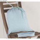 Turnbeutel mit Kordelzug + Stiftetasche, hellblau, Set 2 Teile, Sportbeutel