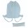 Turnbeutel mit Kordelzug + Stiftetasche, hellblau, Set 2 Teile, Sportbeutel