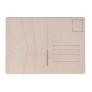 Holz Postkarte, natur, 14,8x10,5x0,3cm, Beutel 2Stück