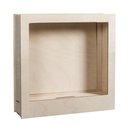 Holzbausatz 3D-Motivrahmen, natur, 24x24x6,6cm, 8-tlg. , Box 1Set