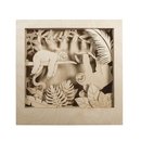 Holzbausatz 3D-Motivrahmen Faultier, natur, 24x24x6,5cm,...
