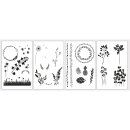 Transferpapier m. Vorlagen "Pflanzen", 5xA4 Transferpapier+Vorlagen