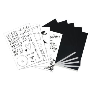 Transferpapier m. Vorlagen "Lifestyle", 5xA4 Transferpapier+Vorlagen