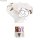 Papierlampion Heißluftballon, 15cm ø, weiß, 23cm, m. Metallgestell, Beutel 2Stück
