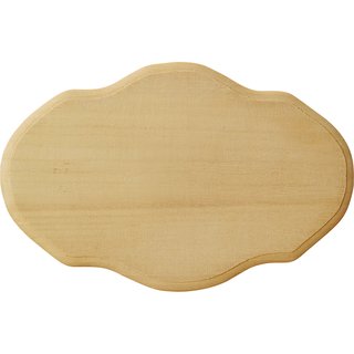 Türschild, Holz, oval, 20 x 13 x 0,7 cm, 1 Stück