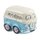 Mini Bus, 3 cm, blau-weiß, 1 Stück
