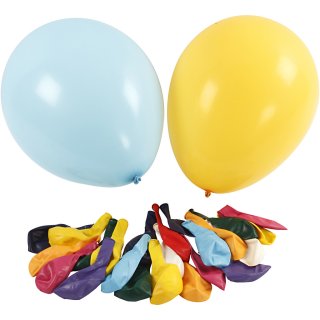 Luftballons XL, Sortierte Farben, ø 41 cm, Maxi, 50Stck.
