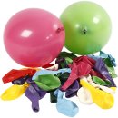 Luftballons, Sortierte Farben, ø 23 cm, Rund, 100 Stk.