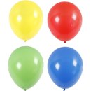 Riesenballons, Blau, Grün, Gelb, Rot, D: 41 cm, Beutel 4 Stk.