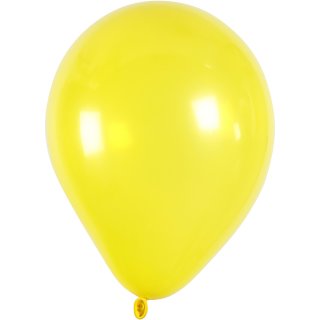 Luftballons, ø 23 cm, rund, 10 Stck. gelb