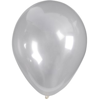 Luftballons, ø 23 cm, rund, 10 Stck. transparent