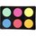 Wasserfarben-Palette, 44x16 mm, Neonfarben, 1Set
