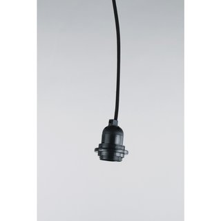 Lampenfassung m. Schalter,f. E27 Fassung, schwarz, 180cm, m. Schraubring, Btl 1Stück