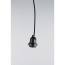 Lampenfassung m. Schalter,f. E27 Fassung, schwarz, 180cm,...