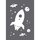 Siebdruck Schablone Space A5, Rakete, Weltall