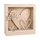 Holzbausatz3D-Motivrahmen, natur, 24x24x6,3cm, "All.Love"16-tlg., Box 1Set