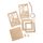Holz Laterne Kürbis mit Griff,  natur, 15,3x15,3x26,5cm, 15-tlg. , Box 1Set