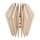 Holz Lamellenlampe Kopenhagen, natur, 22x22x23,5cm, 20-tlg., Box 1Set