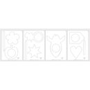 Sperrholzplatten m. Vorlagen- Gartendeko, natur, 300x200x4mm, 4 Platten, Beutel 1Set