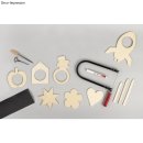 Sperrholzplatten m. Vorlagen- Gartendeko, natur, 300x200x4mm, 4 Platten, Beutel 1Set