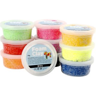 Foam Clay®, Modelliermasse, verschiedene Farben, 1 Dose mit 35g