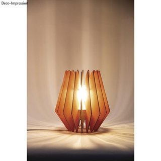 natur 4 Designs zur Wahl 1 DIY-Set Holz Lamellenlampe 