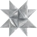 Folienstreifen für Fröbelsterne, B 25+40 mm, 16 Streifen, Silber mit Glitter