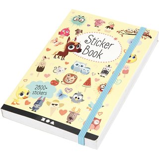 Sticker-Buch, über  2800 Sticker, Größe 11,5x17 cm, Stärke: 1,5 cm, 1 Stk.