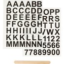 Rub-on Sticker Buchstaben und Zahlen, Blatt 12,2x15,3 cm, 1 Beutel