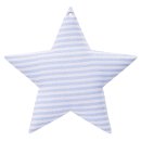 Stoff-Stern ca. 8 cm, blau, Beutel à 2 Stück