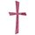 Wachsmotiv Kreuz, pink, Wachskreuz groß,