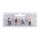 Kunststoff-Miniaturen H0 Hochzeit, ca. 1,5-2,2cm, Blister 4 Stück