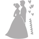 Stanzschablone: Brautpaar, Beutel 3 Stück
