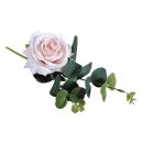 Rosen Pick mit Eukalyptus, rosé, 28cm
