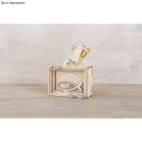 Geld-Geschenkbox "Fisch", Holzbausatz 3D