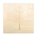 Holz Postkarte, natur, 14,8x14,8x0,3cm, Beutel 2Stück