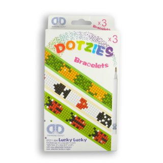 Diamond Dotz® Dotzies Armbänder Glückssymbole, 1 Set