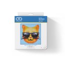 Diamond Dotz® Coole Katze, 10,2x10,2 cm, 1 Set
