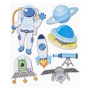 3D Sticker XXL Astronaut, Beutel 7 Sticker