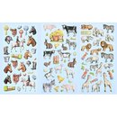 SOFTY-Sticker Zootiere, Tiere oder Reiten, 1 Bogen 9,5x18cm