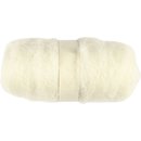 Filzwolle, Kardierte Wolle, 100 g, 100% Wolle
