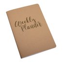 Booklet "Weekly Planner", kraft, A5, 60 Blatt,...