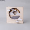 Holzbausatz 3D-Rahmen Regenbogen, natur, Wolke, Box 1 Set