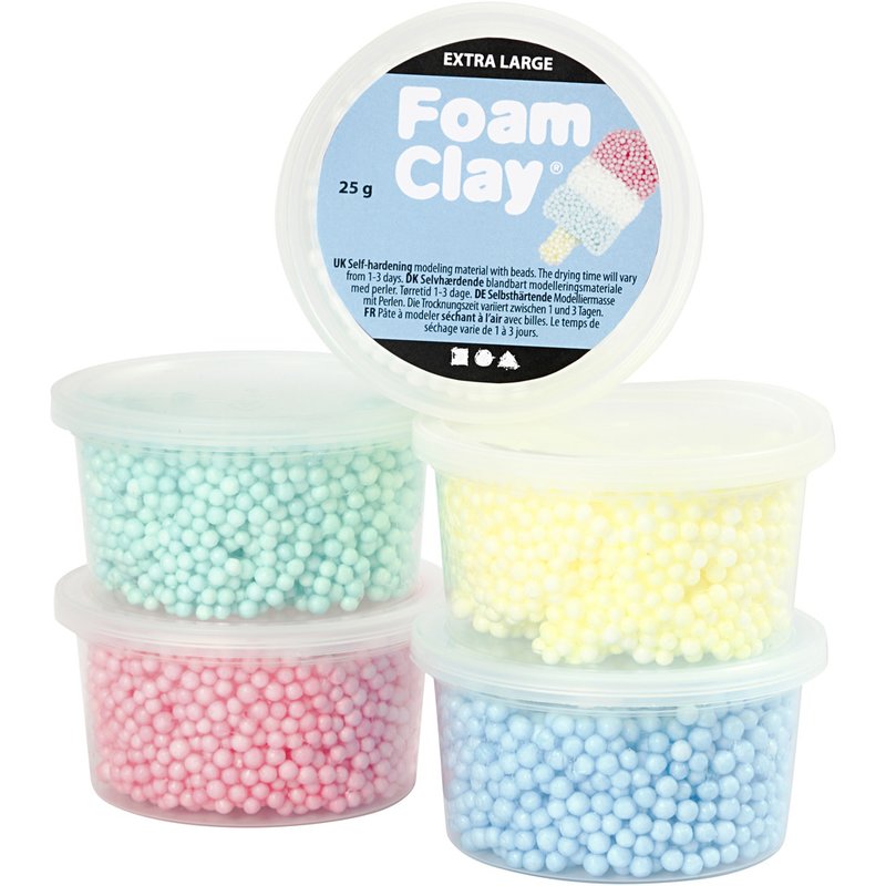 Pearl Clay  Modelliermasse aus Plastikperlen Knetmasse 3x25 g 38 g 1Set 