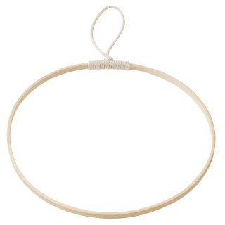 Holzring, Deko-Ring aus Holz mit Kordel zum Hängen, 1 Stück 30 cm
