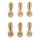 Holz-Klammern mit Osterhasen, natur, 5cm, Btl. 6 Stück